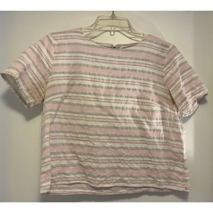 Jella Couture Cropped Shirt Sleeve Shirt - Size Medium